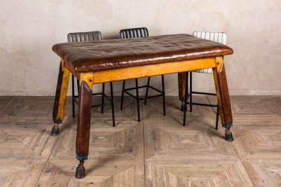 vintage leather table